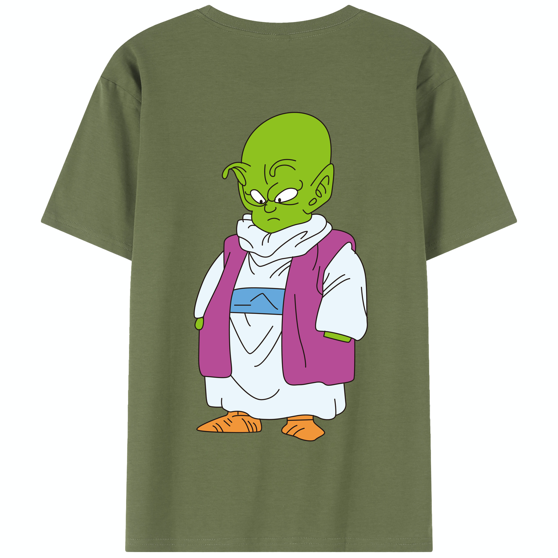 （画像用） ドラゴンボール ピッコロ DRAGON BALL Piccolo 綿100％半袖Tシャツ（背面プリント）